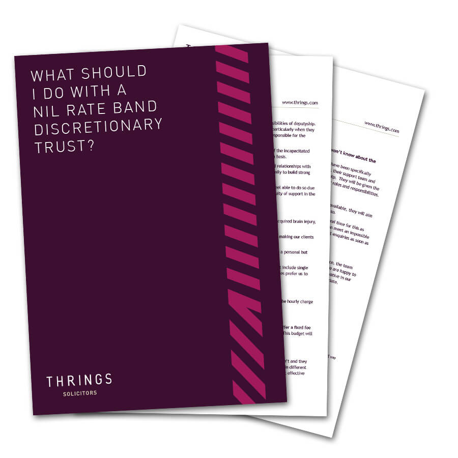 What Should I Do With A Nil Rate Band Discretionary Trust?